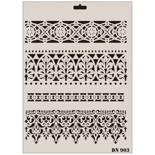 Mey İthalat® Rich Dantel Seri DN-903 Stencil 35x25 cm ürün görseli 1
