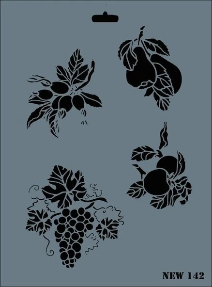 Mey İthalat® Rich New Seri N-142 Stencil 35x25 cm ürün görseli 1