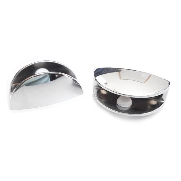 Mey İthalat® Oval Krom Etejer Camı Tutucu Takımı ürün görseli 1