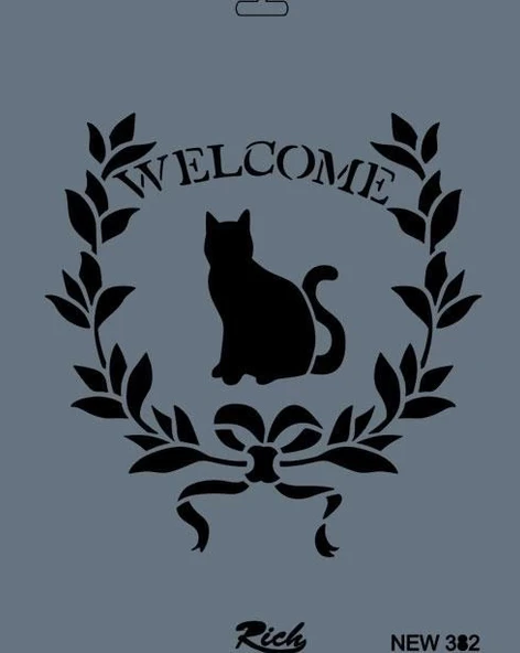 Mey İthalat® Rich New Seri N-382 Stencil 35x25 cm ürün görseli 1