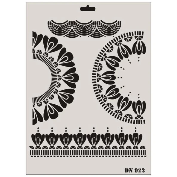 Mey İthalat® Rich Dantel Seri DN-922 Stencil 35x25 cm ürün görseli 1