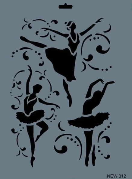 Mey İthalat® Rich New Seri N-312 Stencil 35x25 cm ürün görseli 1