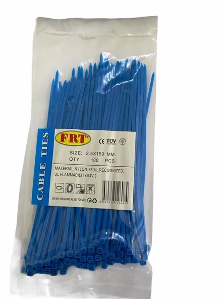 Mey İthalat® FRT Mavi 2,5x150 Kablo Bağı ürün görseli 1