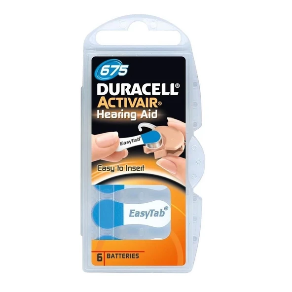 Mey İthalat® Duracell  No:675 İşitme Cihazı Pili ürün görseli 1