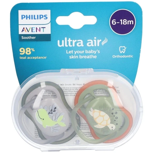 Mey İthalat®   Ultra Air Emzik 6-18 Ay Erkek ürün görseli 1