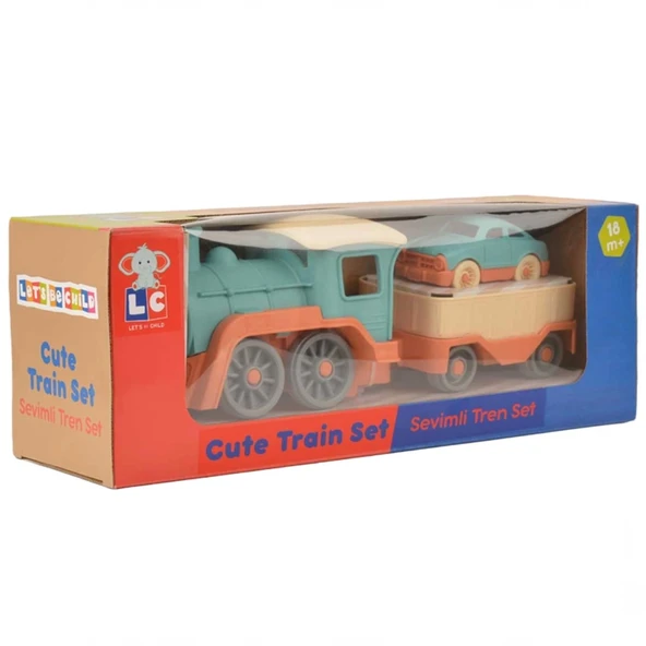 Mey İthalat® Sevimli Arabalı Tren Seti - Resim 5