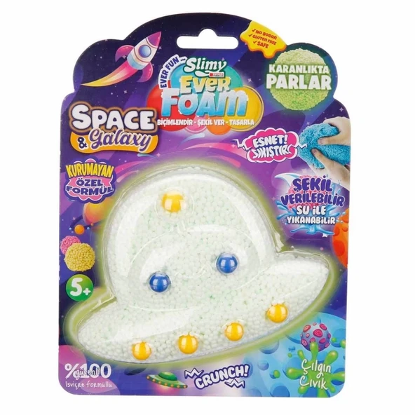Mey İthalat® Slimy Ever Gece Parlayan Köpük Slime Ufo ürün görseli 1