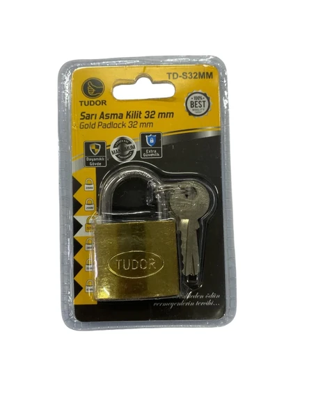 Mey İthalat® Tudor 32 mm Sarı Asma Kilit ürün görseli 1