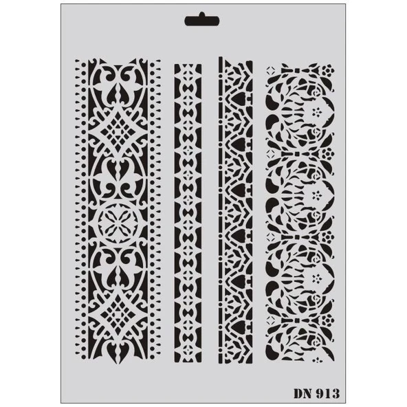 Mey İthalat® Rich Dantel Seri DN-913 Stencil 35x25 cm ürün görseli 1