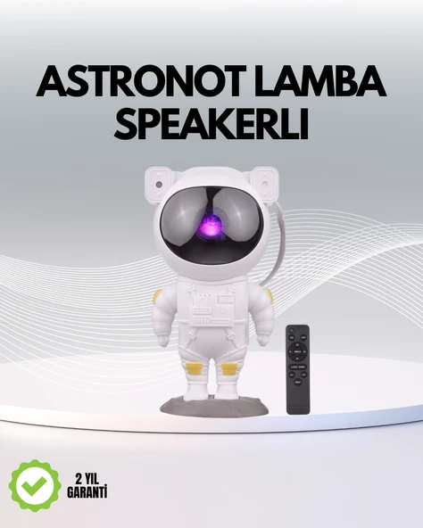 Mey İthalat® USB Güç Bağlantılı Çok Fonksiyonlu Astronot Gece Lambası ürün görseli 1