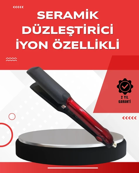 Mey İthalat® 160°–220° Isı Ayarlı Saç Düzleştirici – Seyahat Tipi Hafif Model ürün görseli 1