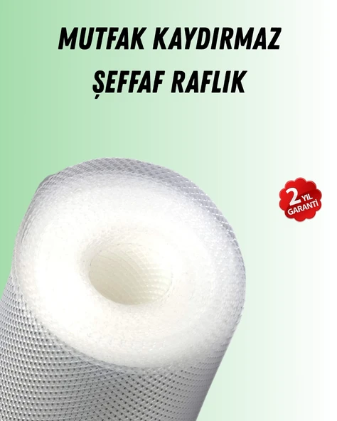 Mey İthalat® Şeffaf mutfak raflığı ve çekmece kaplaması kaydırmaz pvc ürün görseli 1