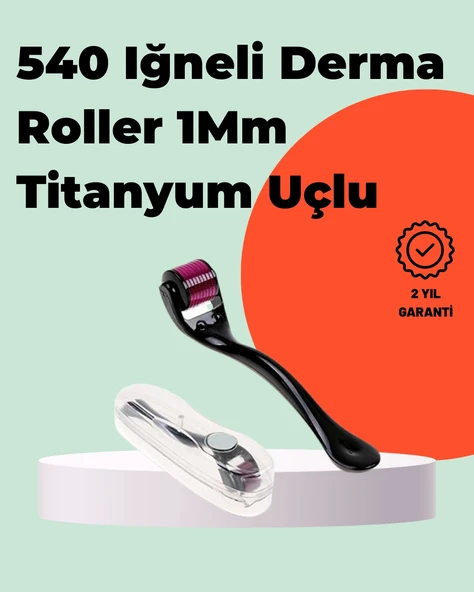 Mey İthalat® Titanyum İğneli Derma Roller – Evde Cilt Bakımı İçin Uygun ürün görseli 1