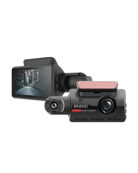 Mey İthalat® 3 inç IPS Ekranlı Full HD Araç Kamerası – WiFi, Gece Görüş ve Hareket Algılama Özellikli Dashcam ürün görseli 1
