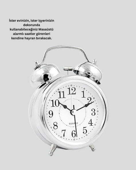 Mey İthalat® Dekoratif Gümüş Saat - Resim 4