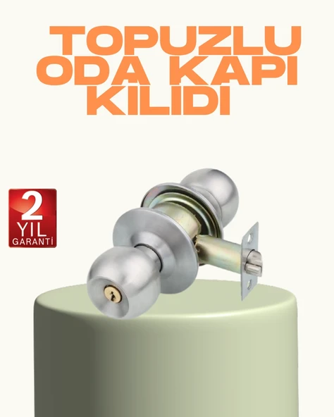 Mey İthalat® Kolay Montajlı Modern Tasarım Topuzlu Kilit ürün görseli 1