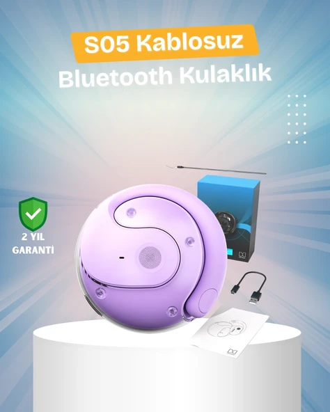 Mey İthalat® S05 Kablosuz Kulaklık – Küçük Kulak Yapılarına Uygun, Kayma Yapmayan Tasarım ürün görseli 1