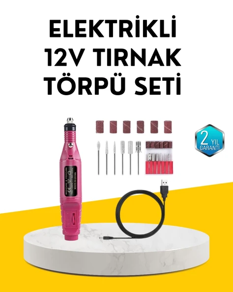 Mey İthalat® 12v Çok Fonksiyonlu Tırnak Bakım Cihazı ürün görseli 1