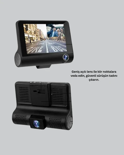 Mey İthalat® 3 Kameralı Araç DVR - Resim 4