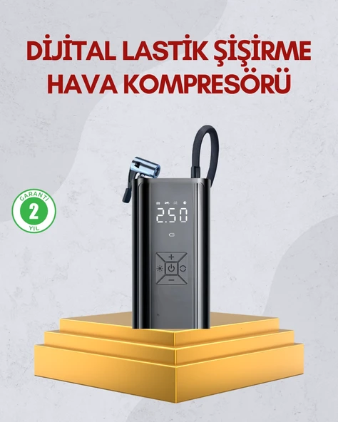 Mey İthalat® Kablosuz Kullanımlı Dijital Kontrollü Taşınabilir Şişirme Cihazı ürün görseli 1