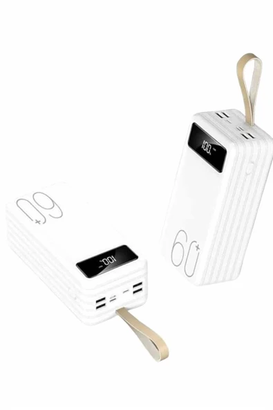 Mey İthalat® Powerbank 60.000 Mah Taşınabilir Şarj Hızlı El Fenerli Dijital Göstergeli ürün görseli 1