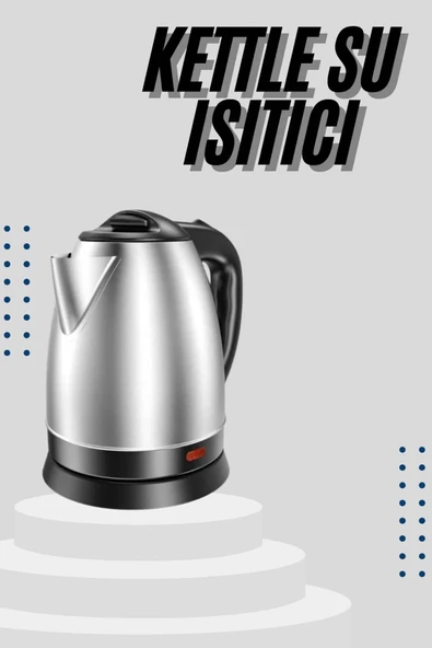 Mey İthalat® Kettle C F Tipi 220-240V Paslanmaz Çelik Elektrik Kablolu Otomatik Kapanma ürün görseli 1