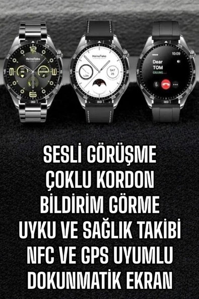 Mey İthalat® Akıllı Saat Titreşimli Pusula Nabız ve Tansiyon Ölçer NFC Uyumlu ürün görseli 1