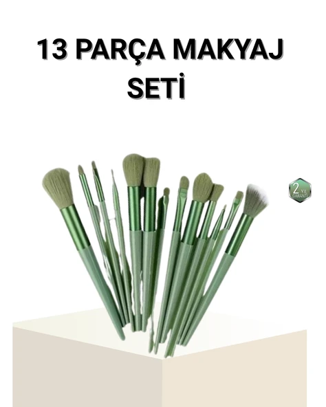 Mey İthalat® 13’lü Profesyonel Makyaj Fırça Seti – Yumuşak Sentetik Kıllı, Tüm Cilt Tiplerine Uygun ürün görseli 1