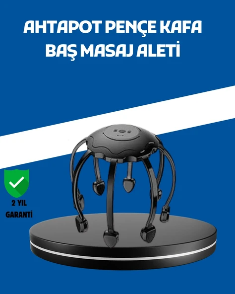 Mey İthalat® Elektrikli Saç Derisi Masaj Aleti Çok Noktalı 8 Kollu Titreşimli Masaj ürün görseli 1