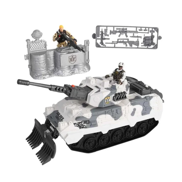 Mey İthalat® Sesli ve Işıklı Soldier Force Kar Tankı Oyun Seti ürün görseli 1