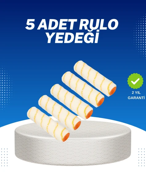 Mey İthalat® 5’li Emülsiyon Boya Rulosu Duvar ve Tavan Uygulamasına Uygun ürün görseli 1