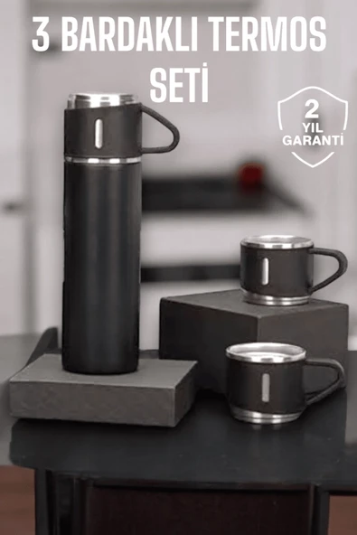 Mey İthalat® 500 ml Kapasiteli Taşınabilir Basınçlı Termos Seti Günlük Kullanım için İdeal ürün görseli 1