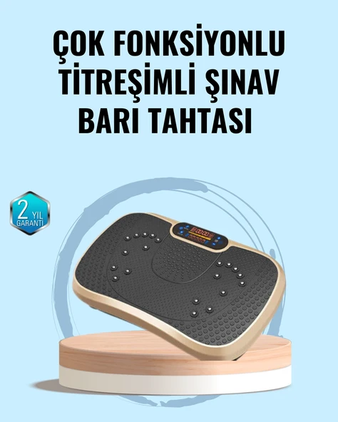 Mey İthalat® Evde Spor İçin Titreşimli Plate Fitness Platformu ürün görseli 1