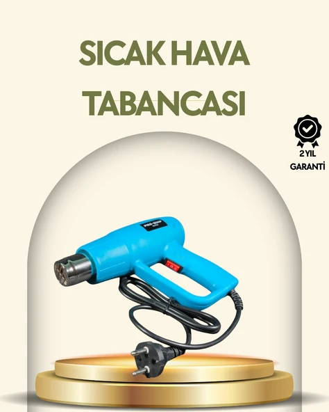 Mey İthalat® 2000W Profesyonel 2 Kademeli Isı Tabancası Sıcak Hava Üfleme ürün görseli 1