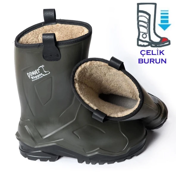 Mey İthalat® Pollyboot Power Rigger Çizme Çelik Burunlu 44 Numara ürün görseli 1