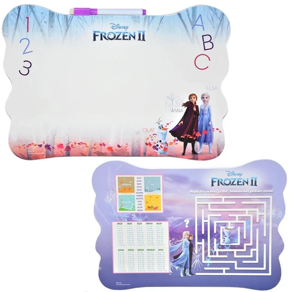 Mey İthalat® Orjinal Frozen Eva Çift Taraflı Lisanslı Yazı Tahtası ürün görseli 1