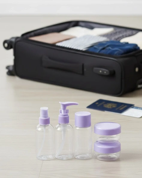Mey İthalat® 30 ml 5 Parça Seyahat Şişesi Seti Sızdırmaz Taşınabilir ürün görseli 1