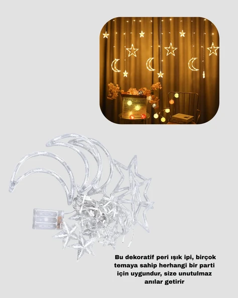 Mey İthalat® AY YILDIZ PERDE LED - Resim 2