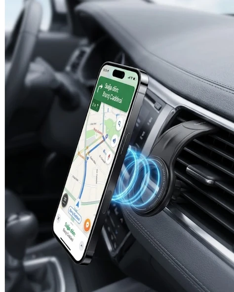 Mey İthalat® Manyetik Araç Telefon Tutucu 360 Derece Döner Güçlü Mıknatıslı Stand ürün görseli 1