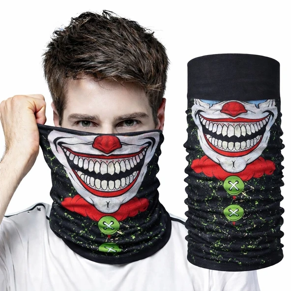 Mey İthalat® Joker Yüz Baskılı Baf Bandana - Çok Amaçlı Boyunluk Bandana 2 No ürün görseli 1