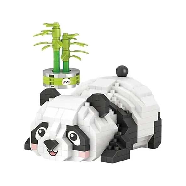 Mey İthalat® LZ-8804  DİNLENEN PANDA 340 PARÇA BLOCK OYUNCAK ürün görseli 1