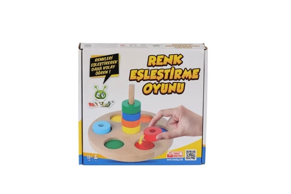 Mey İthalat® KR136 RENKLİ HALKA EŞLEŞTİRME OYUNU ürün görseli 1