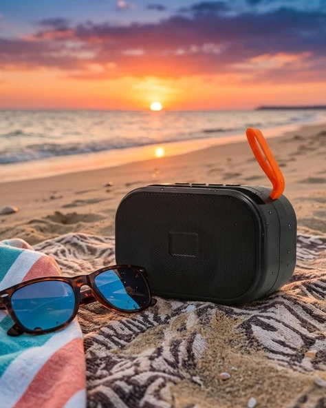 Mey İthalat® Taşınabilir Bluetooth Hoparlör Güçlü Baslı Kablosuz Müzik Kutusu ürün görseli 1