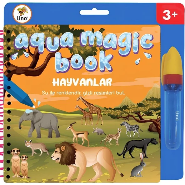 Mey İthalat®  Aqua Magic Book Hayvanlar Sihirli Boyama Kitabı ürün görseli 1