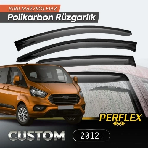 Mey İthalat® Ford Custom 2012+ Cam Rüzgarlığı V2 Düz ürün görseli 1