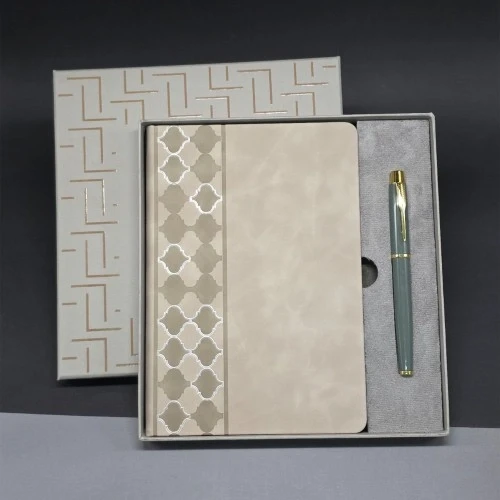 Mey İthalat®  Deri Defter Ve Kalem Set ürün görseli 1