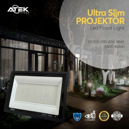 Mey İthalat® Ultra Slim Projektör Dış Mekan LED Işık ürün görseli 1