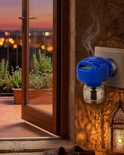 Mey İthalat® Prizli Sivrisinek Kovucu Likit Set 60 Gece Etkili Elektrikli Sinek Kovucu ürün görseli 1