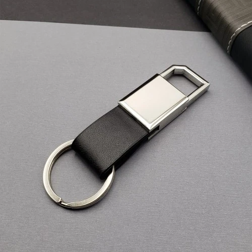 Mey İthalat® Siyah Gümüş Metal Anahtarlık ürün görseli 1