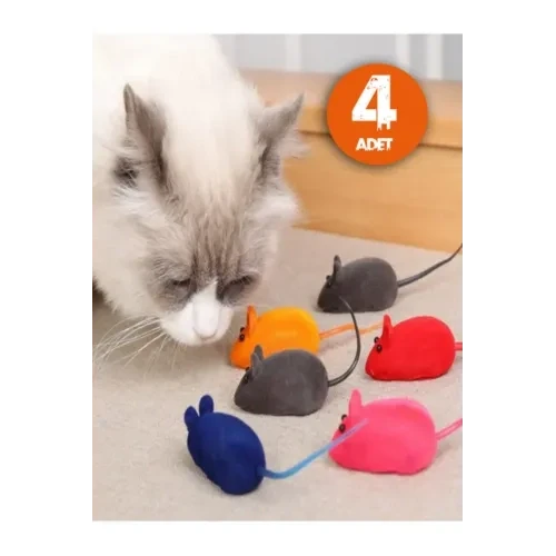 Mey İthalat® Kedi Eğitim Oyun Faresi 4 Adet ürün görseli 1
